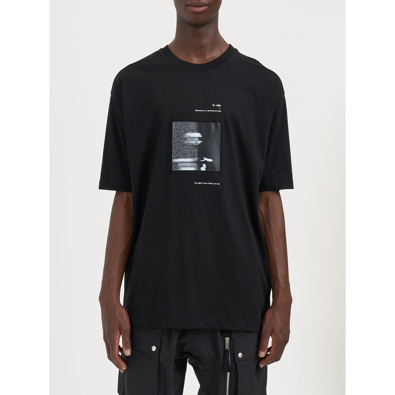 COTTON T-SHIRT WITH PRINT|BLACK|S|M|L|XL