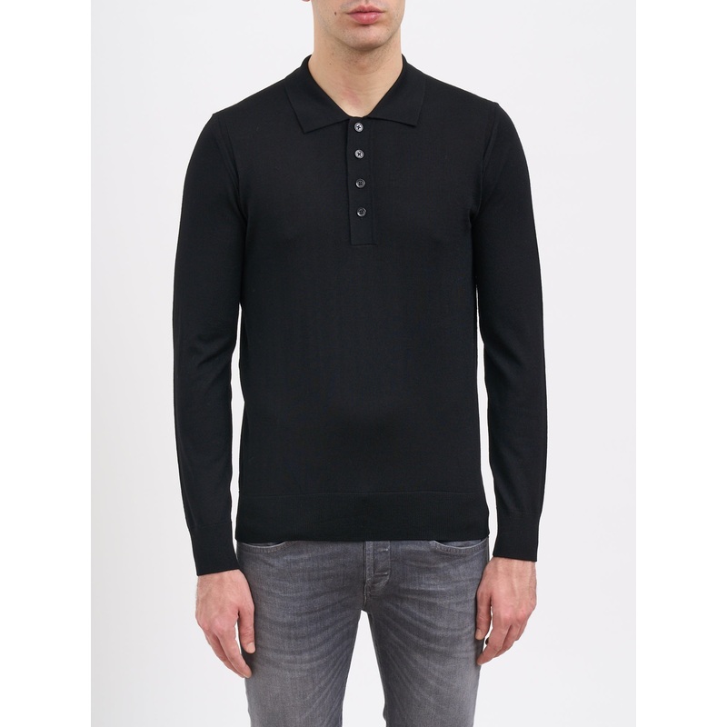 CREW NECK WOOL SWEATER|BLACK|S|M|L|XL