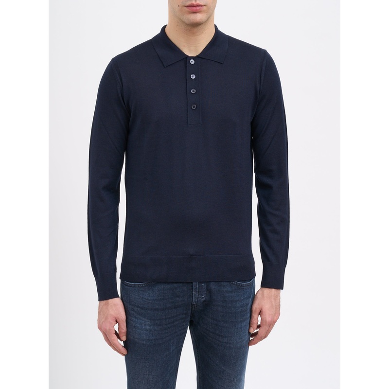 CREW NECK WOOL SWEATER|BLUE|S|M|L|XL