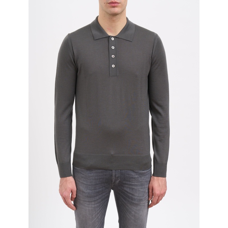 CREW NECK WOOL SWEATER|BROWN|S|M|L|XL