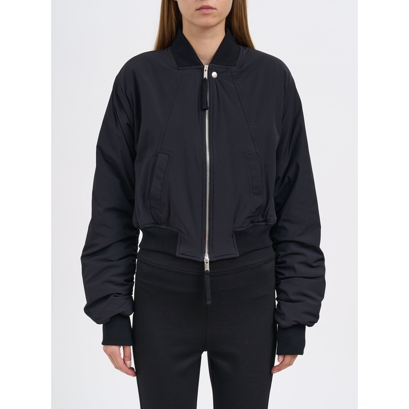 SHORT PADDED BOMBER JACKET|BLACK|S|M