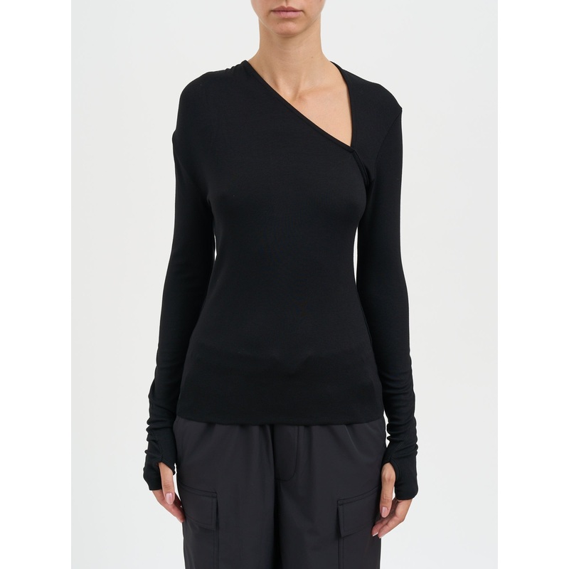 SLIM FIT VISCOSE TOP|BLACK|XS|S|M