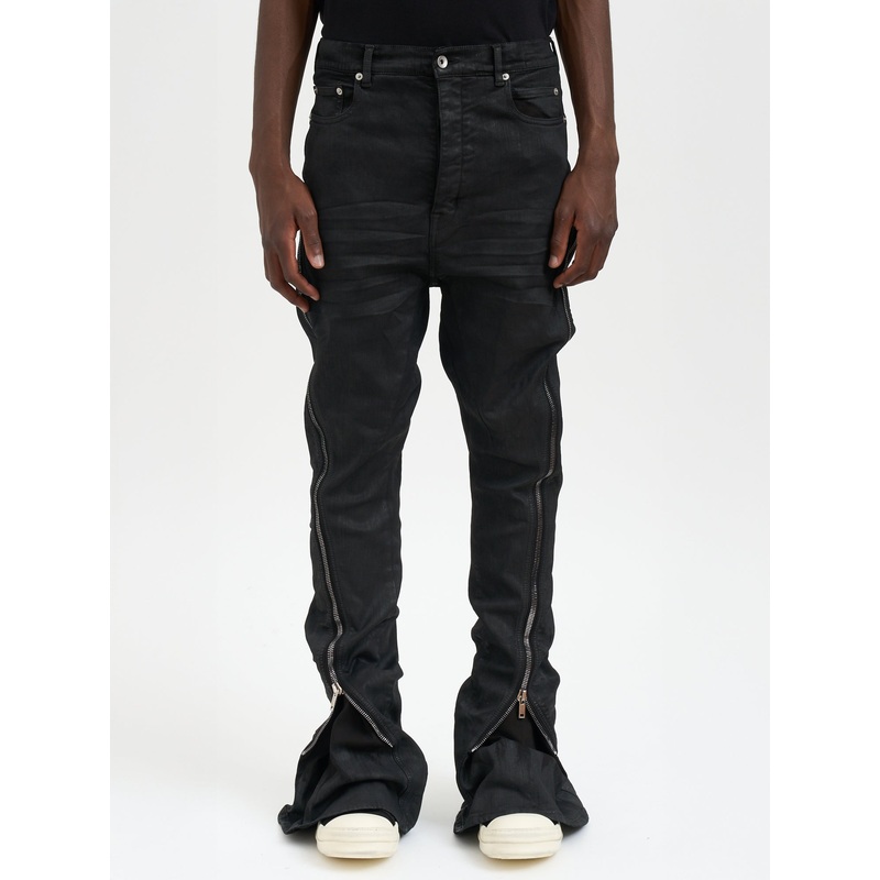 BOLAN BANANA BLACK WAX DENIM PANTS