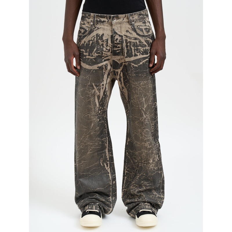 DENIM PANTS GETH JEANS BLACK WASHED FOIL