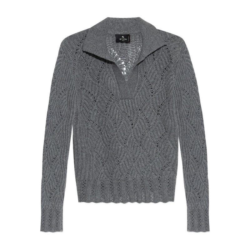 Etro Cashmere Sweater|Grey|40|42