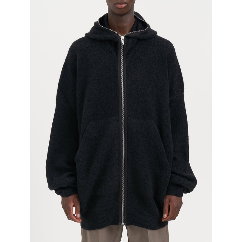 GIMP HOODIE BLACK KNIT JACKET|BLACK|M