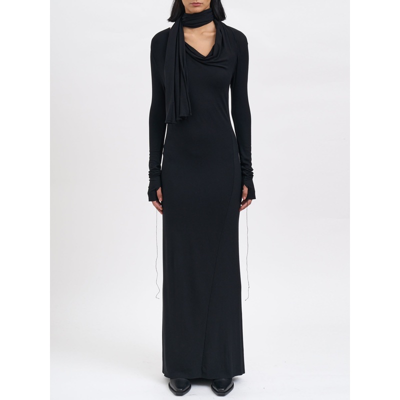 LONG MODAL DRESS|BLACK|S|M