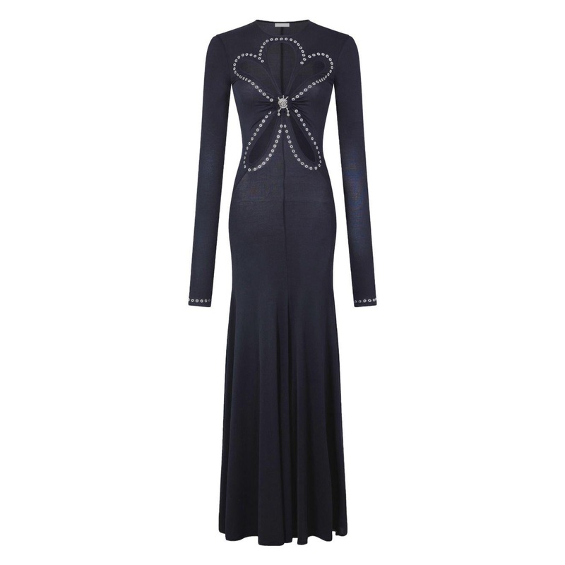 Rabanne Long Dress|Black|38