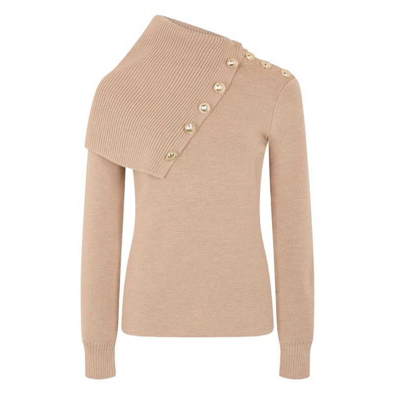 Rabanne Oversized Sweater|Beige|M