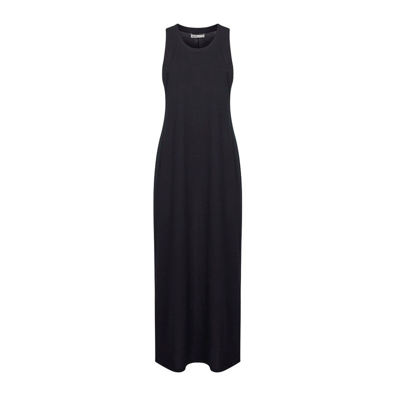 Black Arya Long Dress|Black|M|S