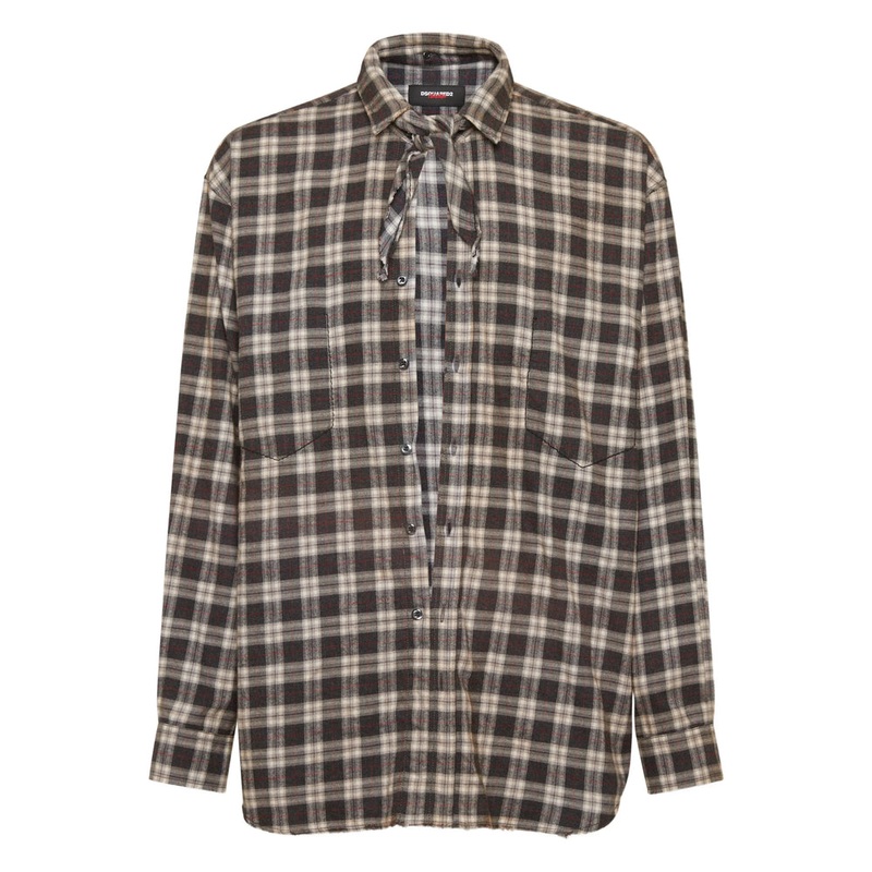 Dsquared2 Cedar Brown Shirt|Brown|48
