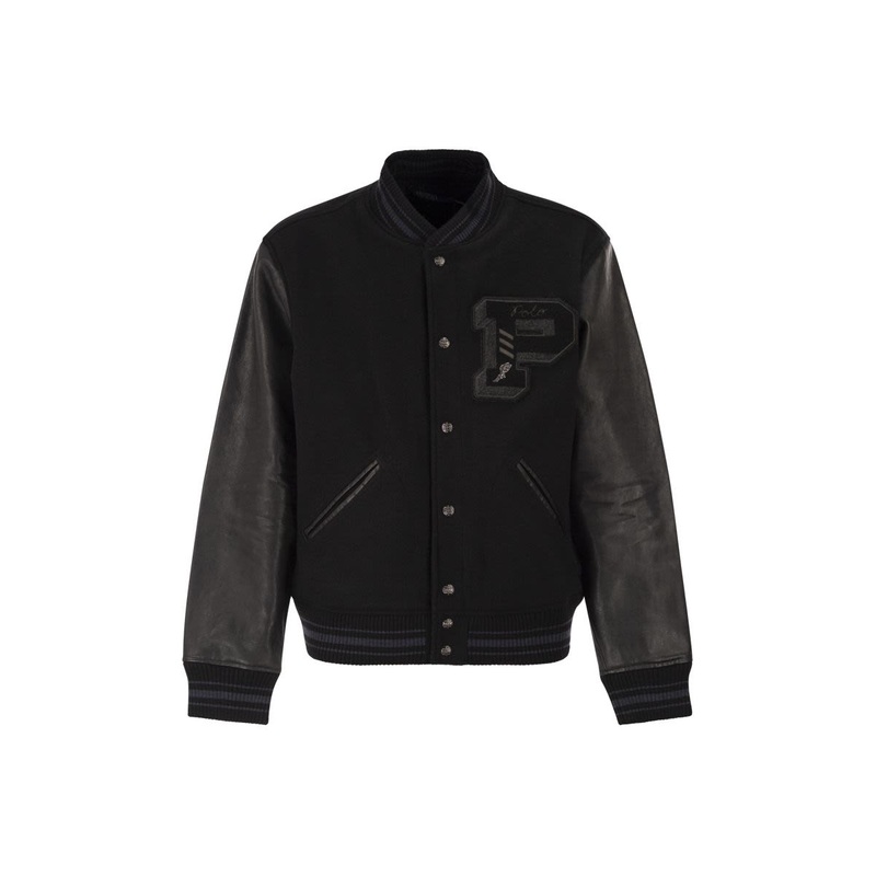 ICONIC LETTERMAN JACKET|BLACK|M|L|XL
