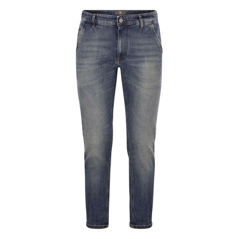 INDIE – STRETCH COTTON AND CASHMERE DENIM TROUSERS