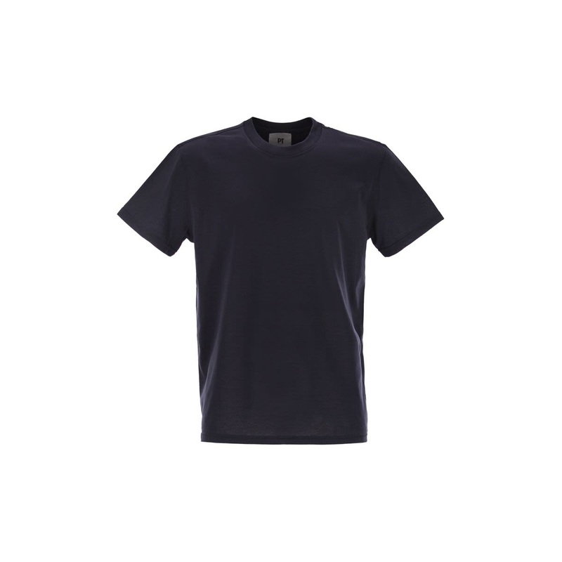 SILK AND COTTON JERSEY KNIT|NAVY|50|46