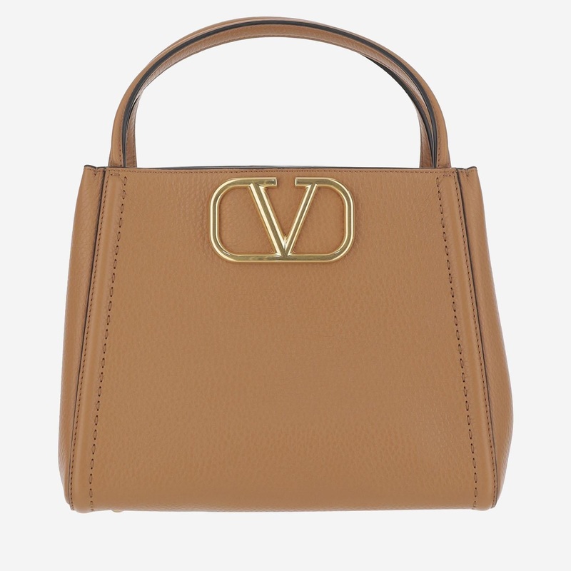 Valentino Vsling Leather Bag|Beige|One Size