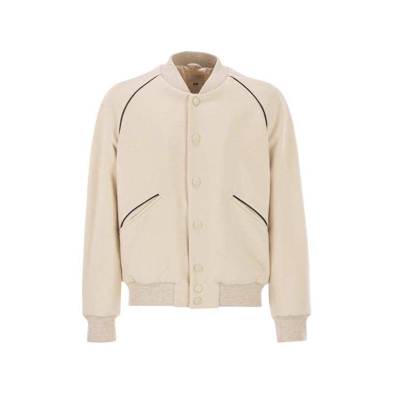 WOOL AND CASHMERE DRAP JACKET|CREAM|46|48|50|52