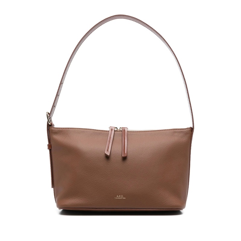 A.P.C. Camel Brown Shoulder Bag