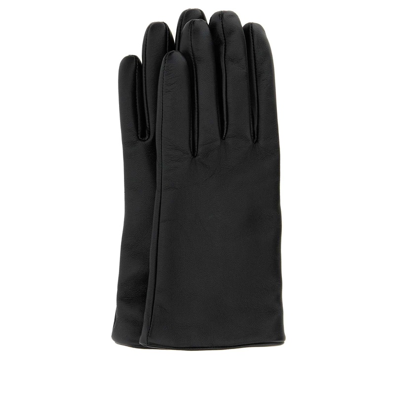 BLACK LEATHER CASSANDRE GLOVES