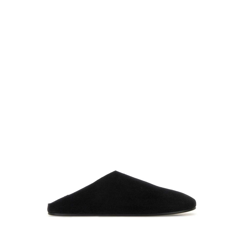 BLACK SUEDE HUDSON SLIPPERS|BLACK|41|42|42.5|43|45|44