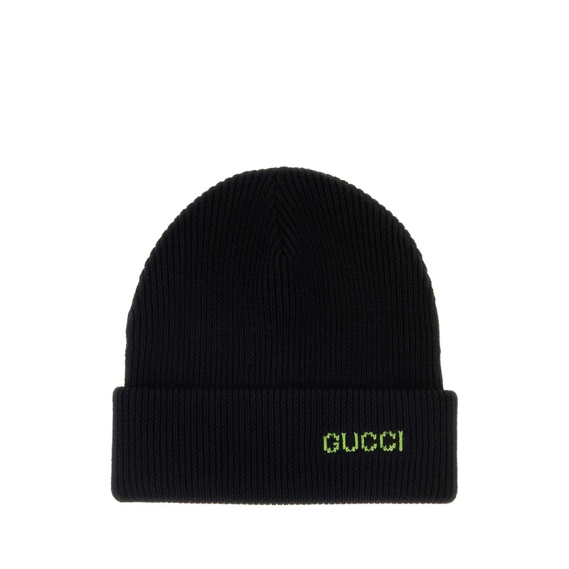 BLACK WOOL BEANIE HAT|BLACK|M|L