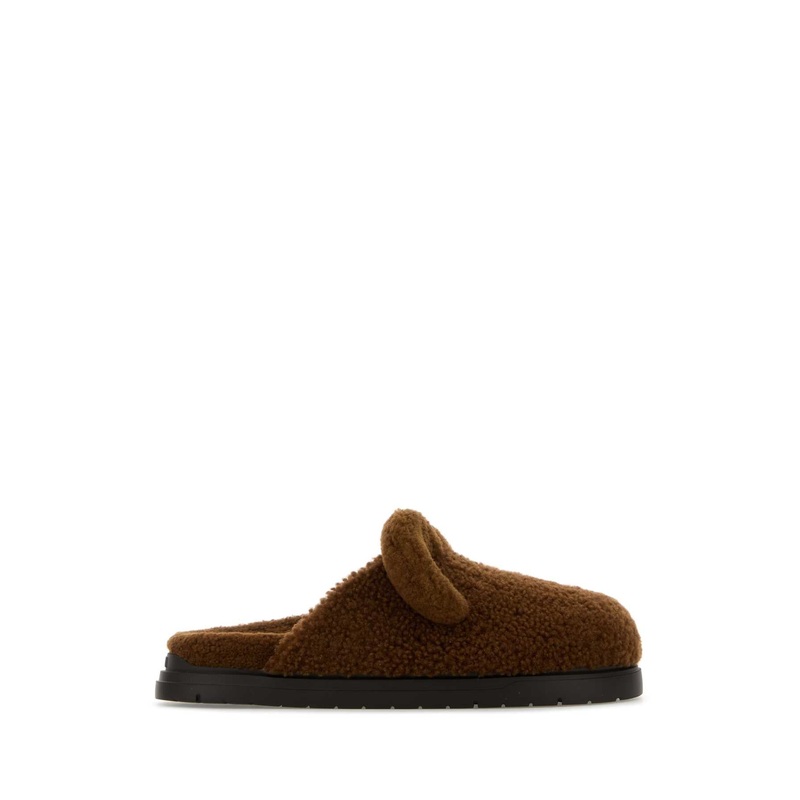 BROWN SHEARLING SLIPPERS|BROWN|10|11|6|7|8|9