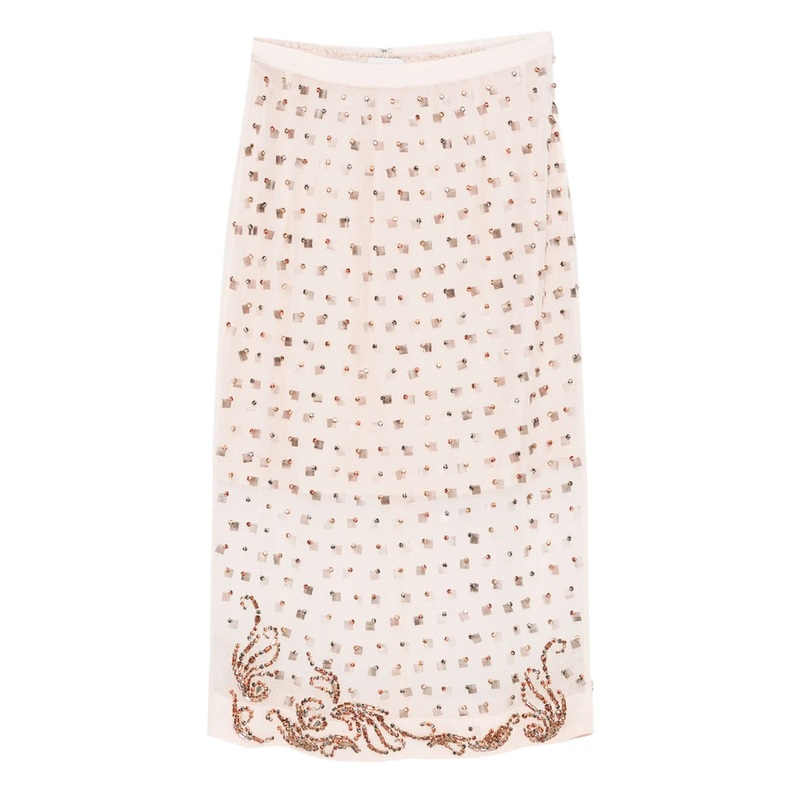 Dries Van Noten Pink Pencil Skirt