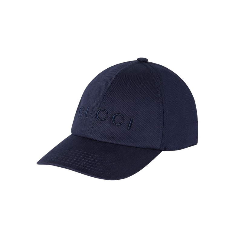 NAVY BLUE STRETCH COTTON BASEBALL CAP
