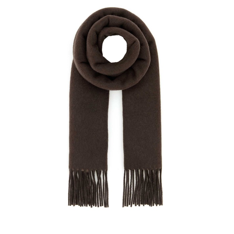 CHOCOLATE CASHMERE SCARF|BROWN|TU