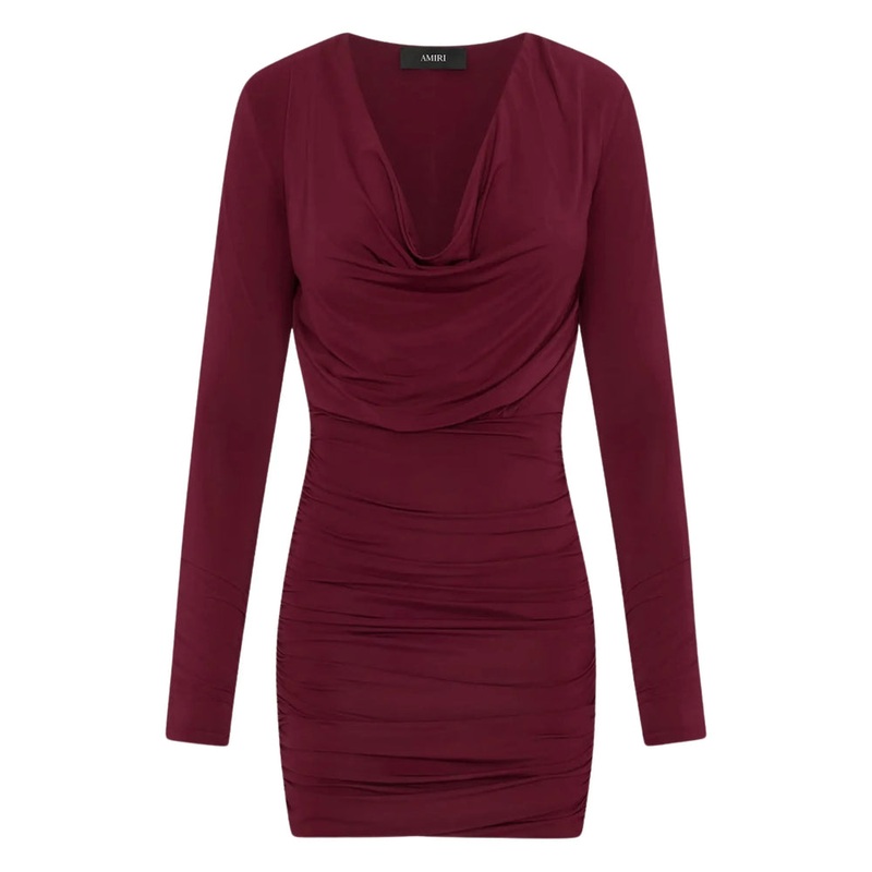 Amiri Burgundy Red Dress|Burgundy Red|40