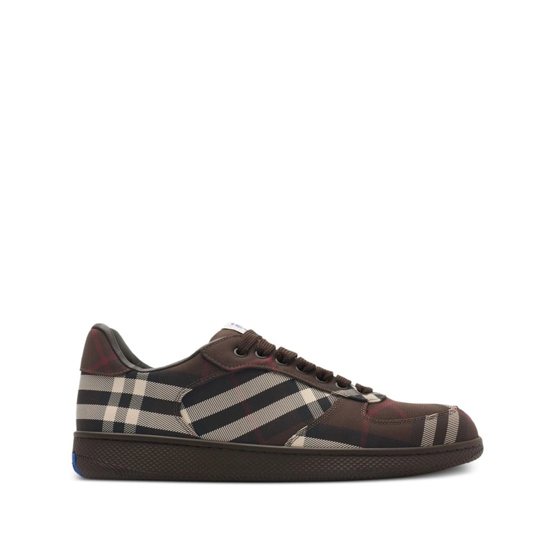Burberry Brown Check Sneakers|Brown|43