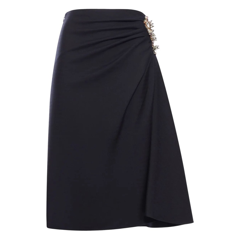 MIDI SKIRT SOVORA|BLUE|40|38