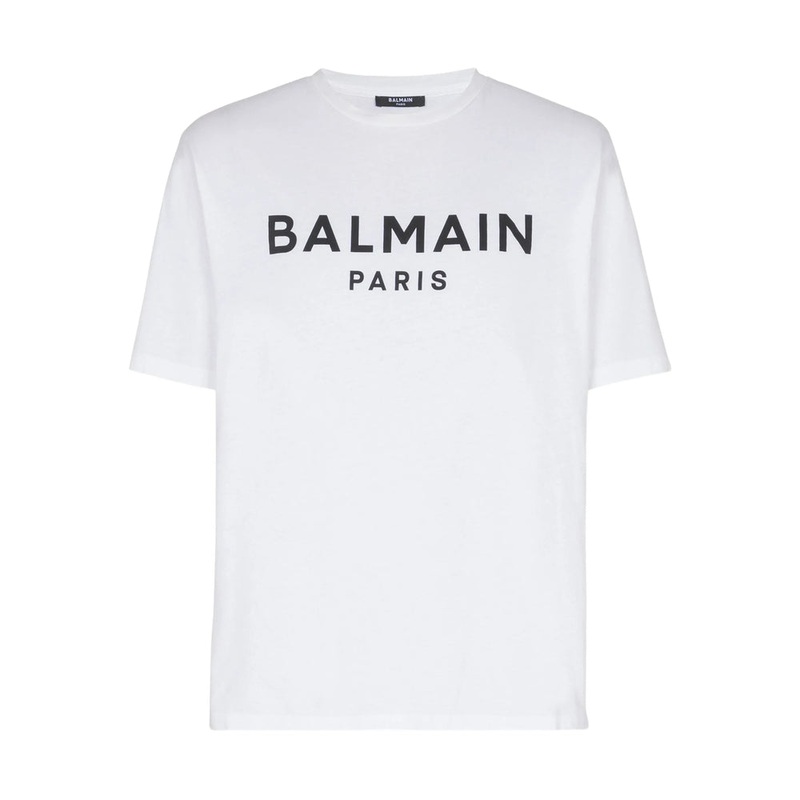 Balmain White Crew Neck T-Shirt