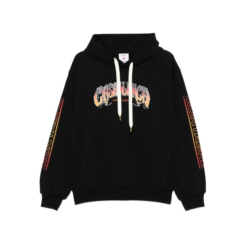 Casablanca Black Graphic Print Hoodie