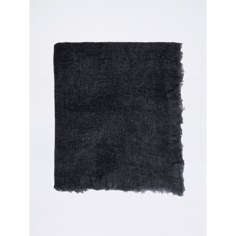 DESTROYED SCARF 210x95CM|BLACK|UNICA