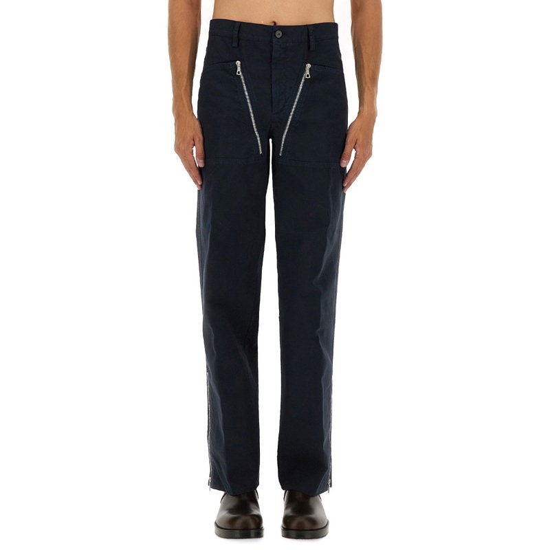 DOUBLE ZIPPER PANTS|BLUE|48|50|52