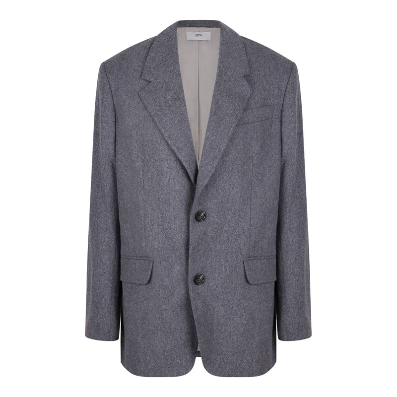 DOUBLEBREASTED WOOL JACKET|GREY|48|46|50