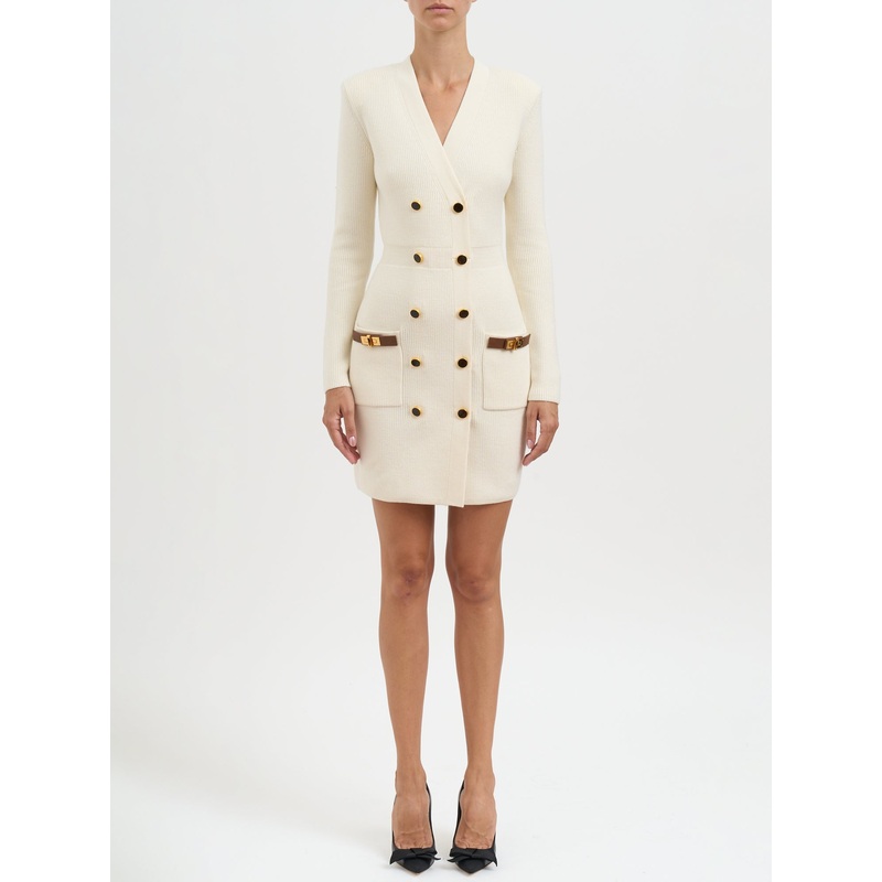 KNIT DRESS WITH JEWEL DECORATIONS