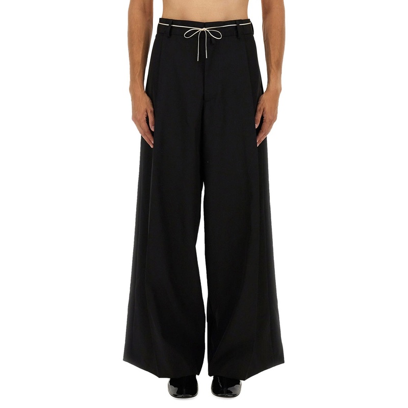 PANTS WITH PLEATS|BLACK|46|48