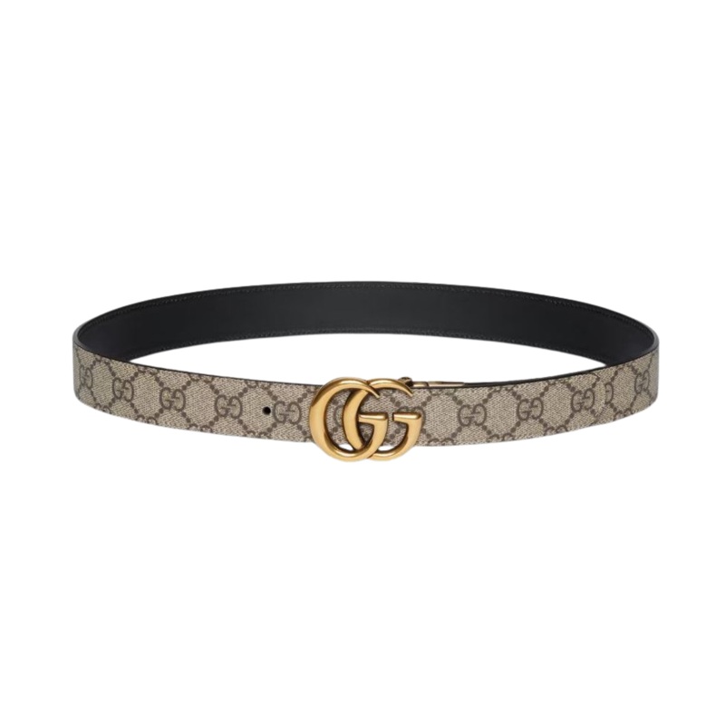 REVERSIBLE BELT GG MARMONT|BLACK|90|85|70