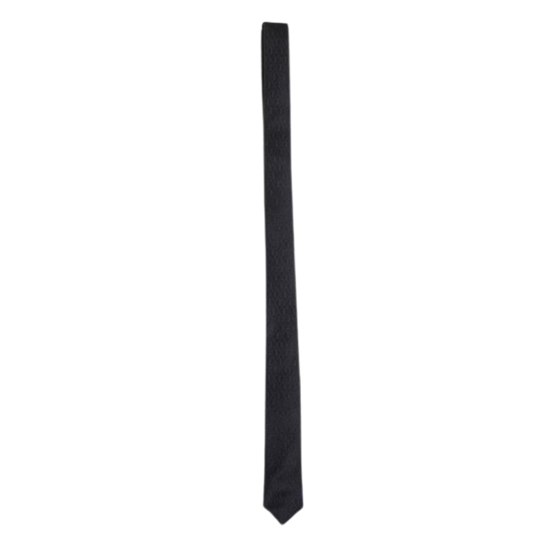 THIN MONOGRAM TIE|BLACK|L