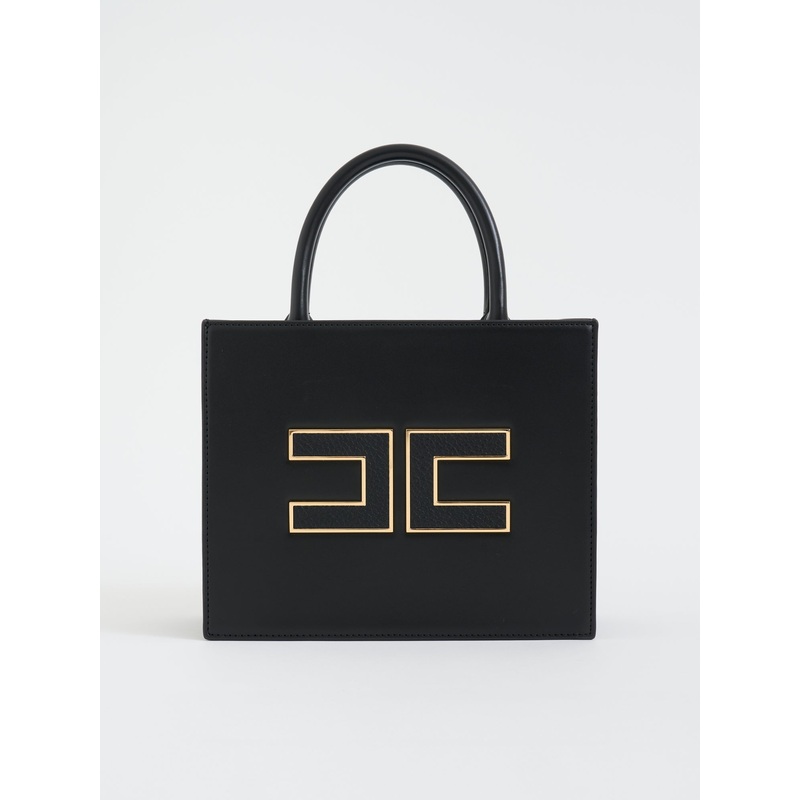 TOTE BAG WITH LOGO|BLACK|UNICA