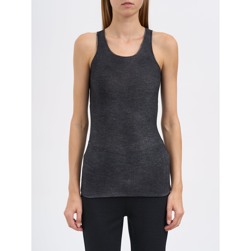 CASHMERE AND SILK TANK TOP|BLACK|S|M