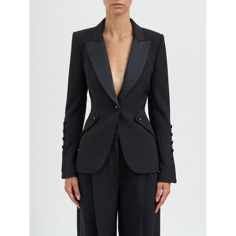 SINGLE-BREASTED JACKET|BLACK|38|42|40