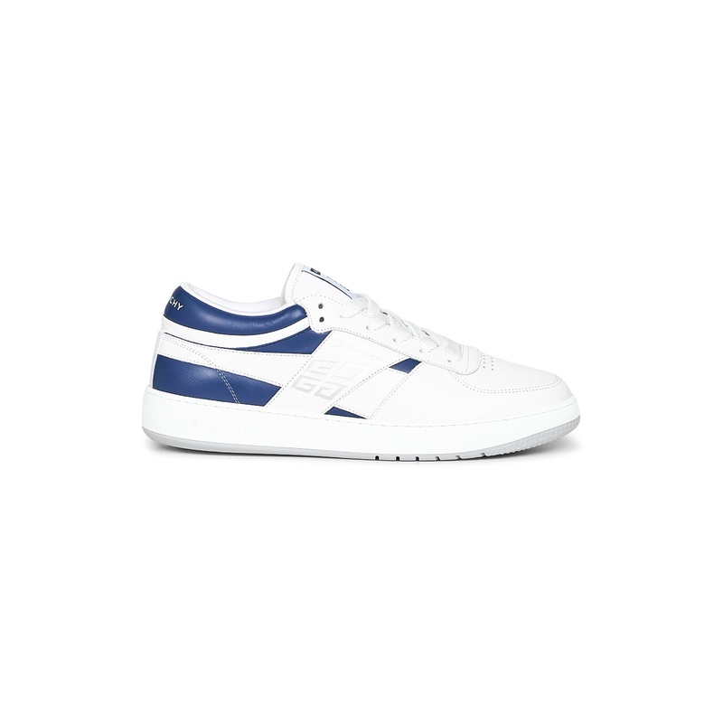 White Leather G Move Sneakers|White/Blue|43|46|42.5|45.5