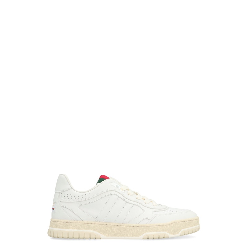 WHITE LEATHER RE-WEB SNEAKERS|WHITE|36|36.5|37|37.5|38|38.5|39|40|39.5|41