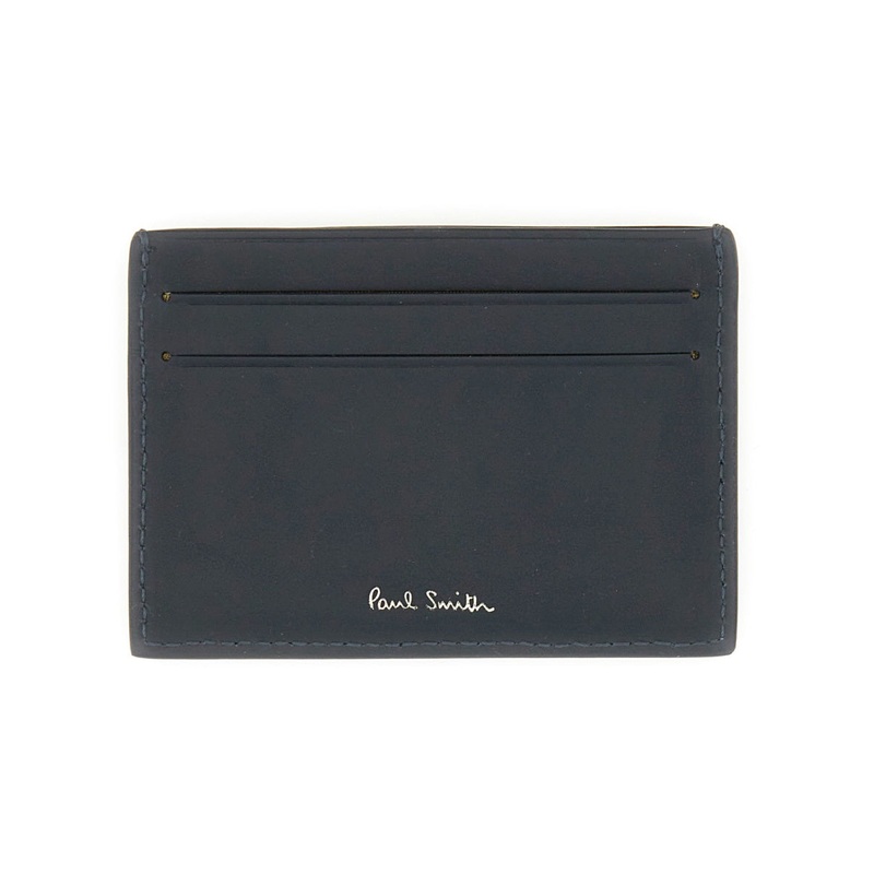 LEATHER CARD HOLDER|BLUE|UNI
