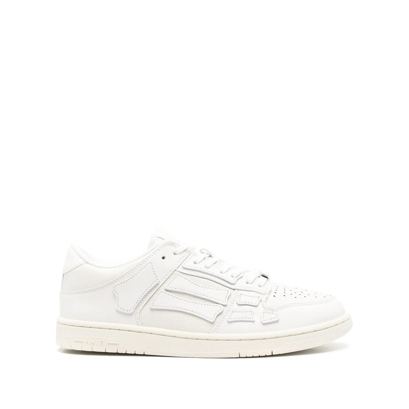 Amiri White Leather Sneakers|White|40