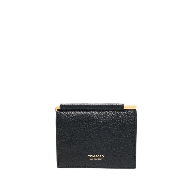 Black Bi-Fold Leather Card Holder