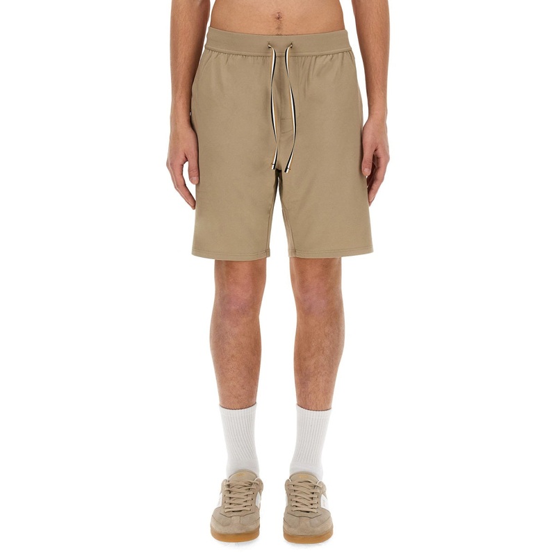 BERMUDA WITH LOGO|BEIGE|S|M|L