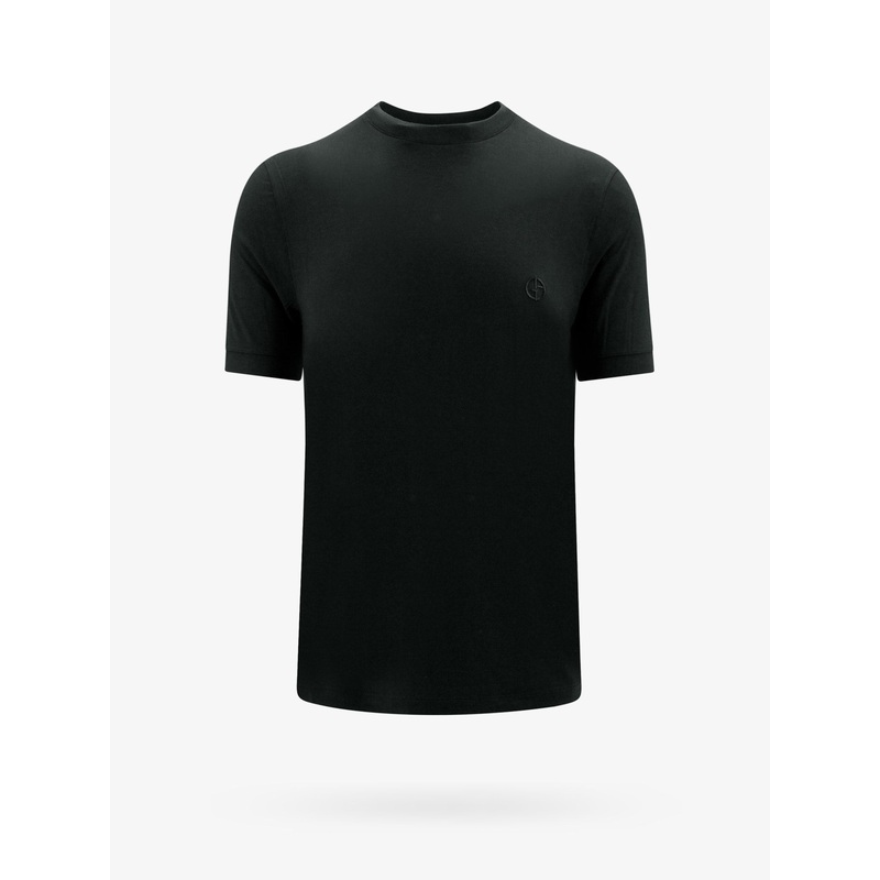 Black Viscose T-Shirt|Black|52